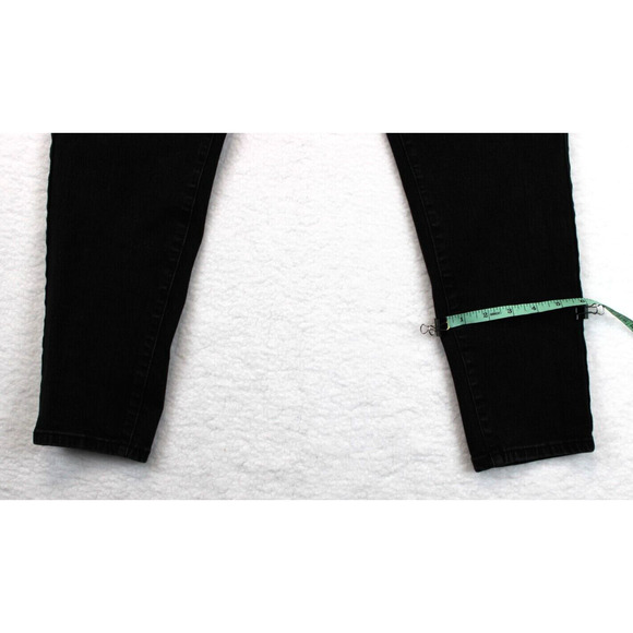 Time and Tru High Rise Skinny Denim Pants Women 18 Petite Black Stretch Jeans - Picture 7 of 11